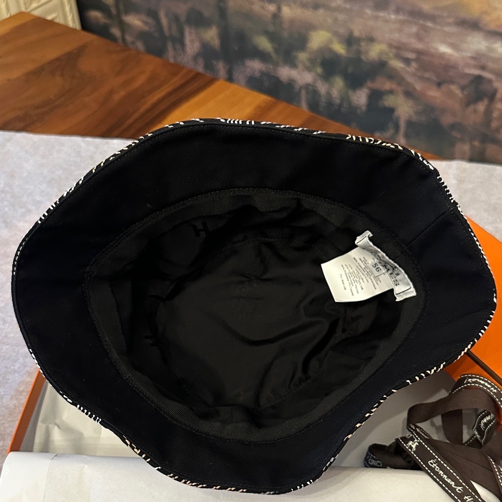 Authentic Hermes Patterned Bucket Hat - Picture 7 of 12
